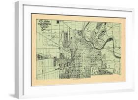 1915, Ann Arbor - North, Michigan, United States-null-Framed Giclee Print