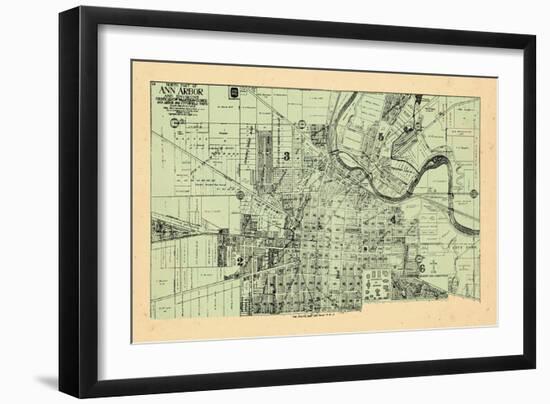 1915, Ann Arbor - North, Michigan, United States-null-Framed Premium Giclee Print