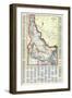 1915, Idaho State Map, Idaho, United States-null-Framed Giclee Print