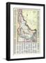 1915, Idaho State Map, Idaho, United States-null-Framed Giclee Print