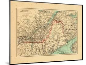 1915, Maine, New Brunswick, Quebec-null-Mounted Giclee Print