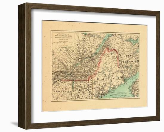 1915, Maine, New Brunswick, Quebec-null-Framed Giclee Print