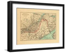 1915, Maine, New Brunswick, Quebec-null-Framed Giclee Print