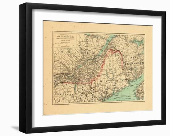 1915, Maine, New Brunswick, Quebec-null-Framed Giclee Print