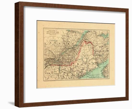 1915, Maine, New Brunswick, Quebec-null-Framed Giclee Print