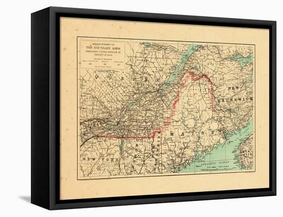 1915, Maine, New Brunswick, Quebec-null-Framed Stretched Canvas