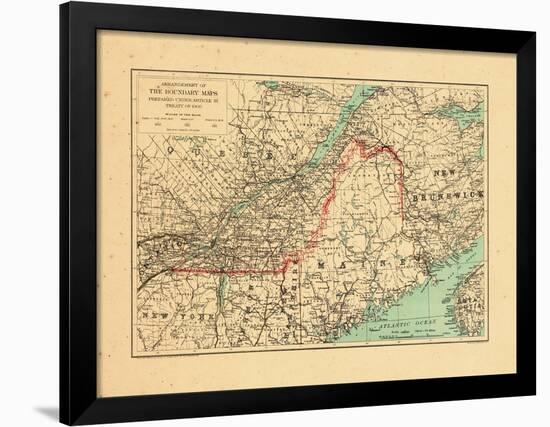 1915, Maine, New Brunswick, Quebec-null-Framed Giclee Print