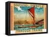 1915-Southend By District Railway-London Underground-Framed Stretched Canvas