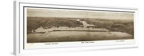 1915, Superior, WI and Duluth, MN Bird's Eye View, Wisconsin, United States-null-Framed Premium Giclee Print