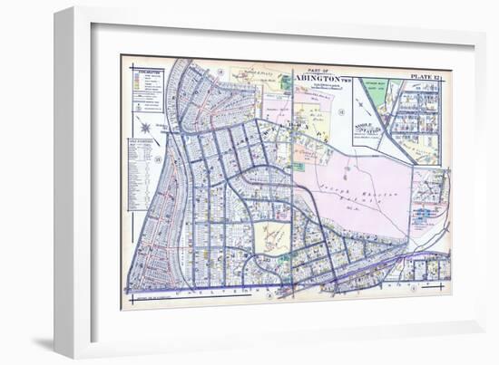 1916, Abington Township, Glenside, Weldon, Ardsley Sta., Noble Station, Pennsylvan-null-Framed Giclee Print