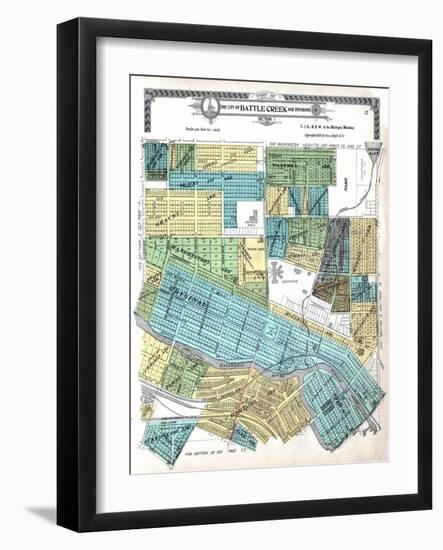 1916, Battle Creek City, Michigan, United States-null-Framed Giclee Print