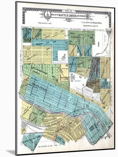 1916, Battle Creek City, Michigan, United States-null-Mounted Giclee Print