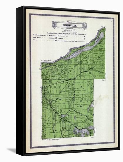 1916, Burnsville Township, Crystal Lake, Black Dog Lake, Minnesota River, Minnesota, United States-null-Framed Stretched Canvas