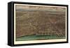 1916 Chicago Map-N^ Harbick-Framed Stretched Canvas