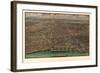 1916 Chicago Map-N^ Harbick-Framed Art Print