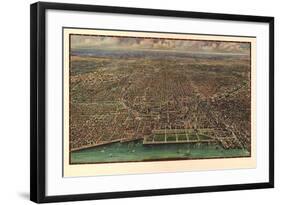 1916 Chicago Map-N^ Harbick-Framed Art Print