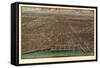 1916 Chicago Map-N^ Harbick-Framed Stretched Canvas