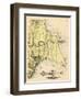 1916, Harrison Township, Lake St. Clair, Clinton River, Belvidere Bay, Tucker's Bay, Anchor Bay, Po-null-Framed Giclee Print