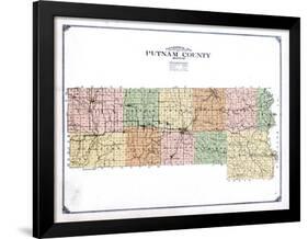 1916, Putnam County Topographical Map, Missouri, United States-null-Framed Giclee Print