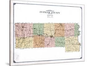 1916, Putnam County Topographical Map, Missouri, United States-null-Stretched Canvas