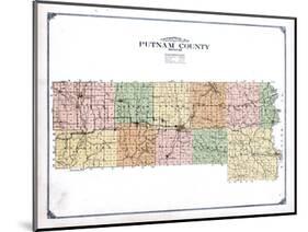 1916, Putnam County Topographical Map, Missouri, United States-null-Mounted Giclee Print