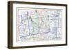 1916, Upper and Lower Gwynedd and Whitpain Townships, Spring House, Penllyn, Pennsylvan-null-Framed Giclee Print