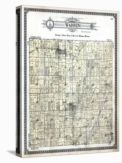 1916, Warren Township, Gerlach Subdivision, Center Line, Bear Creek, Michigan, United States-null-Stretched Canvas