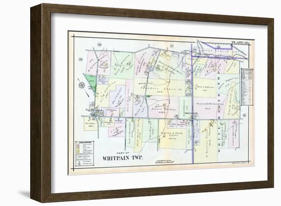 1916, Whitpain and White Marsh Township, Blue Bell, Broadaxe, Pennsylvania, United Stat-null-Framed Giclee Print