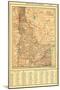 1917, Idaho State Map 1917, Idaho, United States-null-Mounted Giclee Print