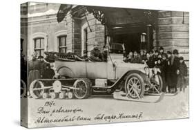 1917. Revolution Days. Snow Sled Car of Emperor Nicholas II of Russia, 1917-null-Stretched Canvas