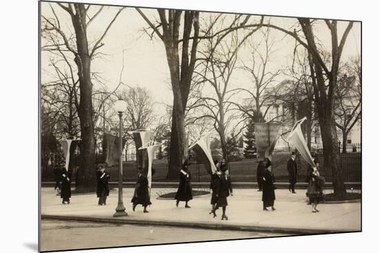 1917 Suffragettes Womens Rights Protest-null-Mounted Photo