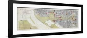 1917, Washington D.C. 1917c Public Buildings Wall Map, District of Columbia, United States-null-Framed Giclee Print