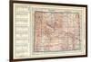 1917, Wyoming State Map, Wyoming, United States-null-Framed Giclee Print