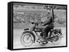 1918 500Cc Bsa Wd Motorcycle, (C1918)-null-Framed Stretched Canvas