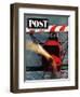 "1918 Fokker D-7," Saturday Evening Post Cover, May 18, 1963-John Zimmerman-Framed Giclee Print