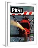 "1918 Fokker D-7," Saturday Evening Post Cover, May 18, 1963-John Zimmerman-Framed Giclee Print