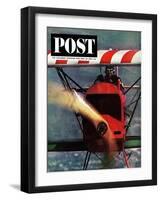 "1918 Fokker D-7," Saturday Evening Post Cover, May 18, 1963-John Zimmerman-Framed Giclee Print