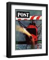 "1918 Fokker D-7," Saturday Evening Post Cover, May 18, 1963-John Zimmerman-Framed Premium Giclee Print