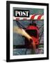 "1918 Fokker D-7," Saturday Evening Post Cover, May 18, 1963-John Zimmerman-Framed Giclee Print