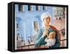 1918 in Petrograd, 1920,-Kuz'ma Petrov-Vodkin-Framed Stretched Canvas