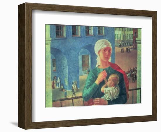 1918 in Petrograd, 1920-Kuzma Sergievitch Petrov-Vodkin-Framed Giclee Print