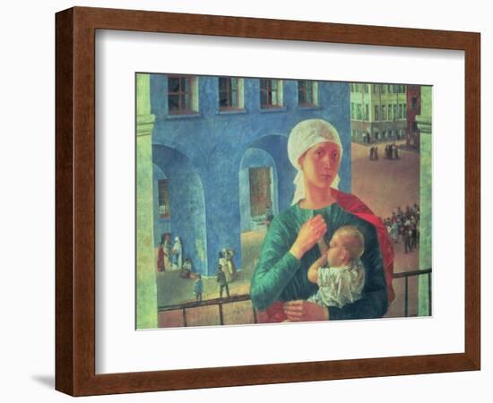 1918 in Petrograd, 1920-Kuzma Sergievitch Petrov-Vodkin-Framed Giclee Print