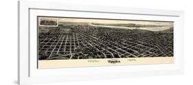 1918, Tulsa Bird's Eye View, Oklahoma, United States-null-Framed Giclee Print