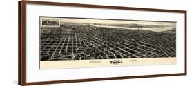 1918, Tulsa Bird's Eye View, Oklahoma, United States-null-Framed Giclee Print