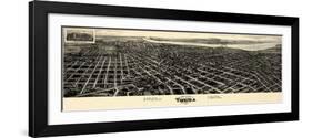 1918, Tulsa Bird's Eye View, Oklahoma, United States-null-Framed Giclee Print