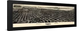 1918, Tulsa Bird's Eye View, Oklahoma, United States-null-Framed Giclee Print