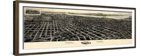 1918, Tulsa Bird's Eye View, Oklahoma, United States-null-Framed Premium Giclee Print