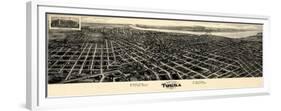 1918, Tulsa Bird's Eye View, Oklahoma, United States-null-Framed Premium Giclee Print