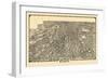 1919, Atlanta Bird's Eye View, Georgia, United States-null-Framed Giclee Print