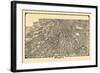 1919, Atlanta Bird's Eye View, Georgia, United States-null-Framed Giclee Print